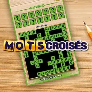 Ticket de grattage Mots Croisés